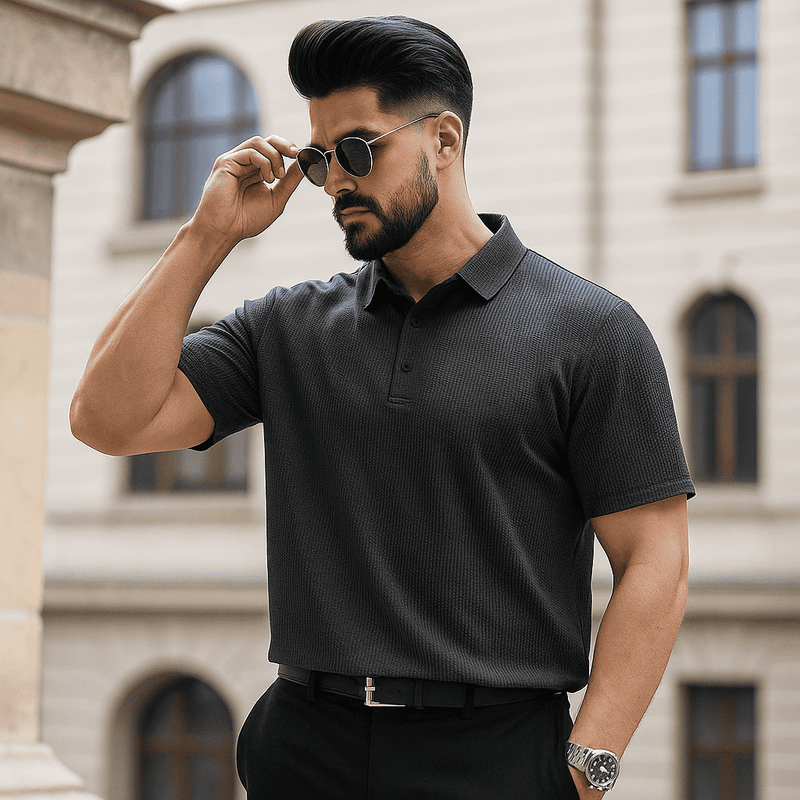 Premium Silk Polo Shirt – Buy 1, Get 1 Free + FREE Premium Wristwatch